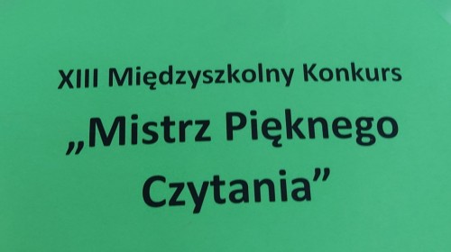 Konkurs Pięknego Czytania